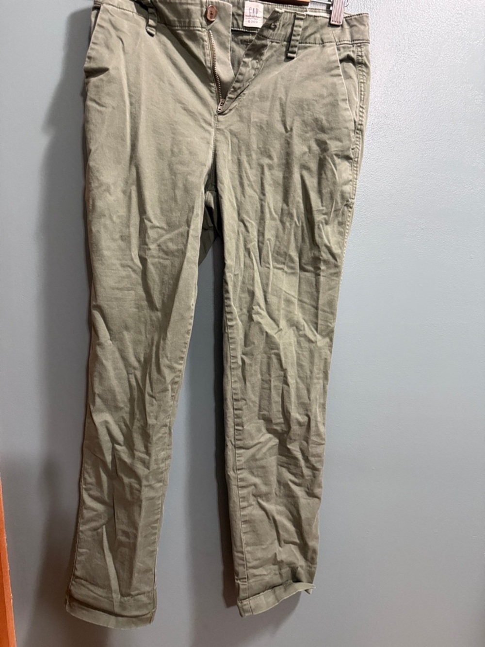 Light Olive Straight Leg Pants